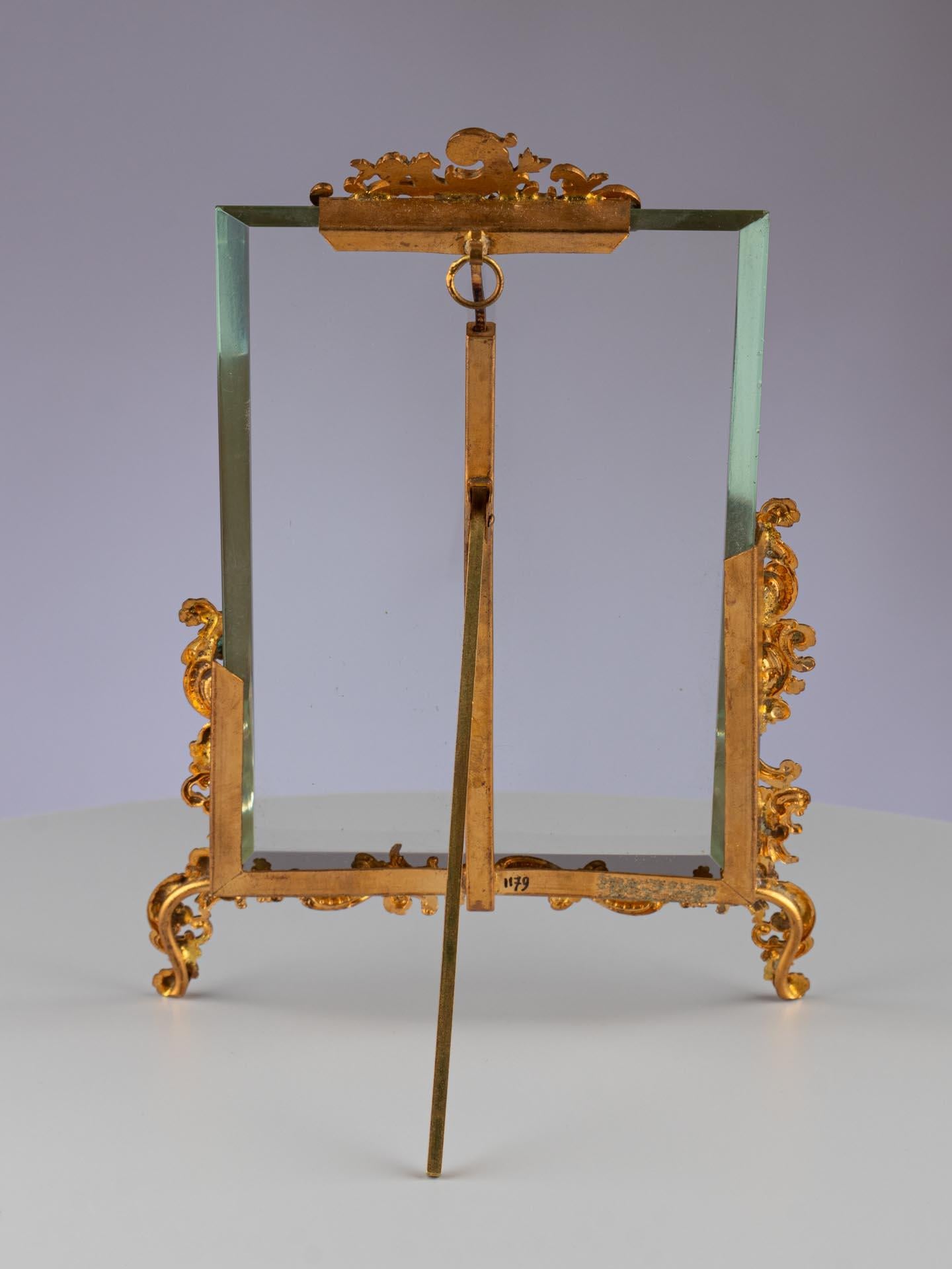 Antique Picture Frame, Louis XVI Style, France, Circa 1880, 10 x 15 cm In Good Condition For Sale In Greven, DE