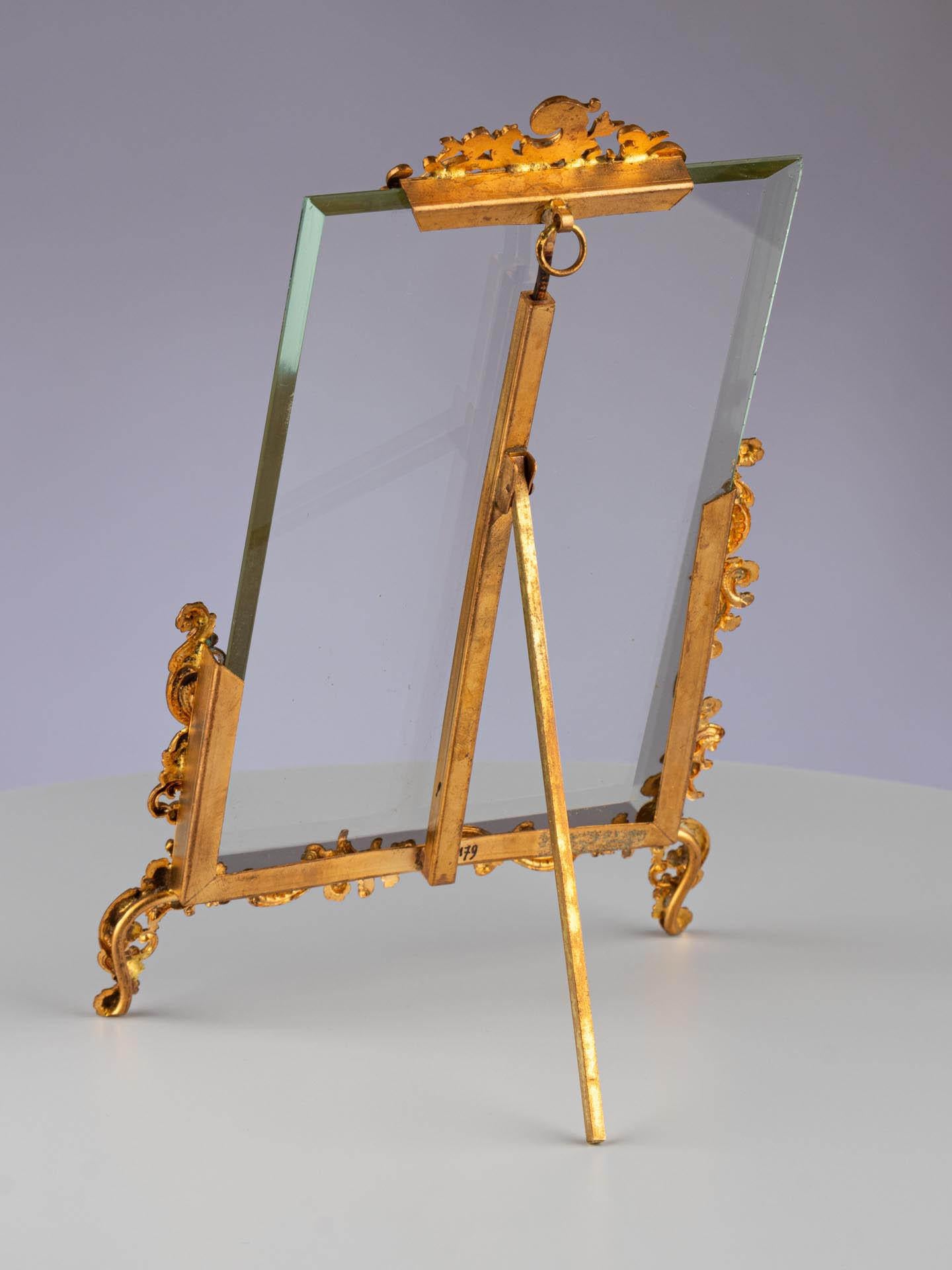 19th Century Antique Picture Frame, Louis XVI Style, France, Circa 1880, 10 x 15 cm For Sale