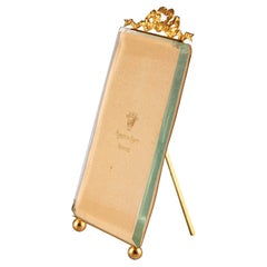 Antique Picture Frame, Louis XVI Style, France, Circa 1880, 13 x 21 cm