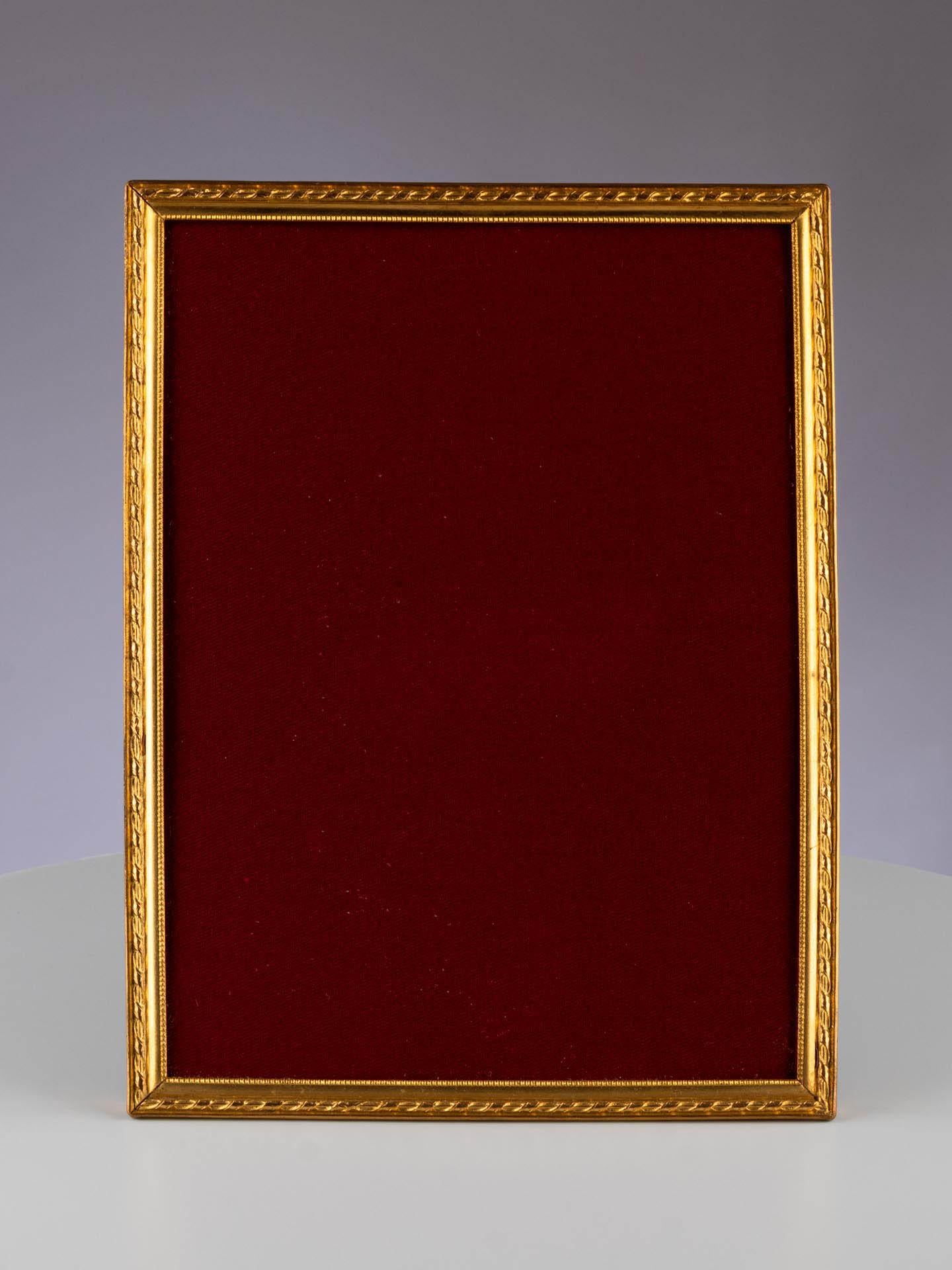French Antique Picture Frame, Louis XVI Style, France, Circa 1880, 17 x 23 cm For Sale