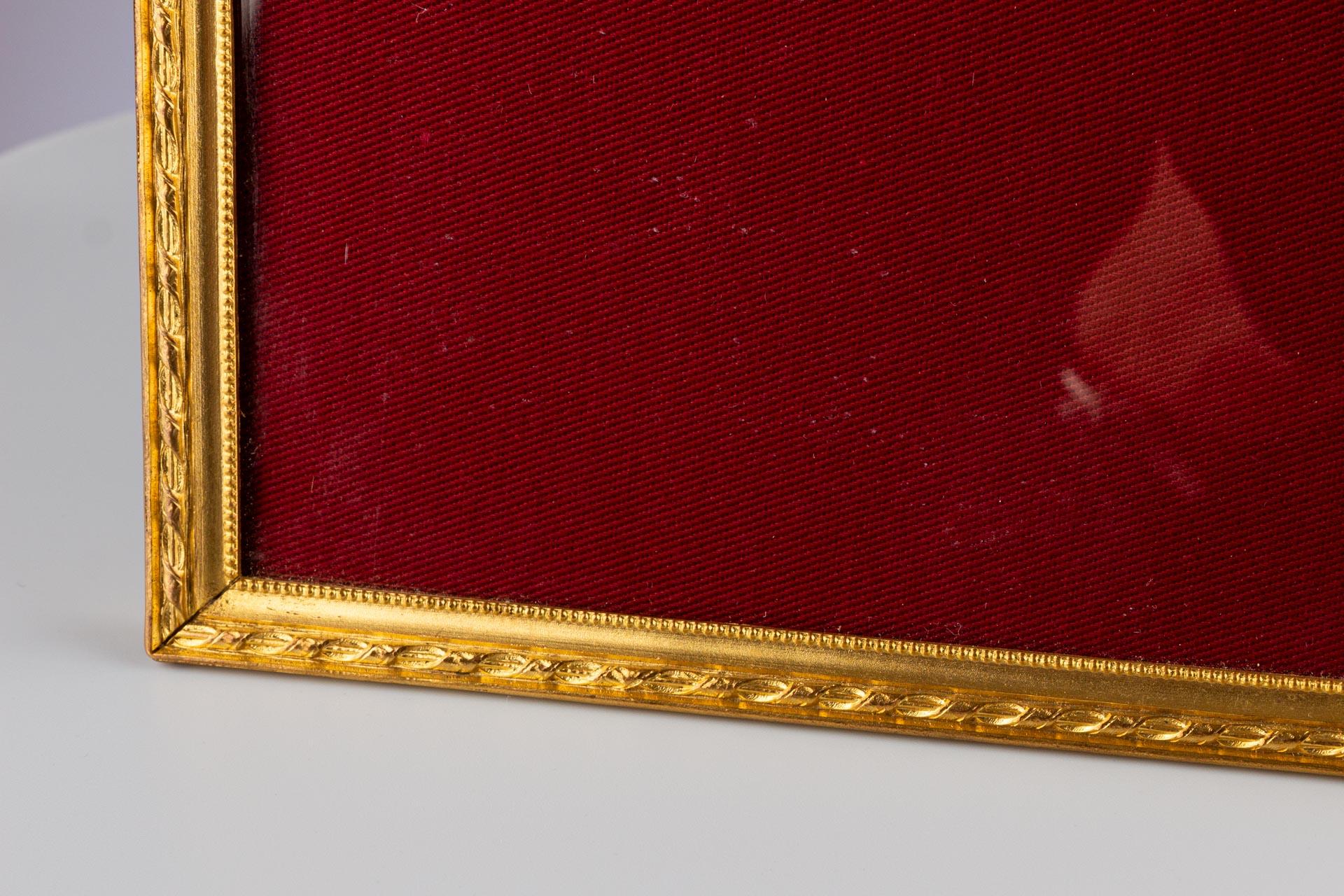 Antique Picture Frame, Louis XVI Style, France, Circa 1880, 17 x 23 cm For Sale 1