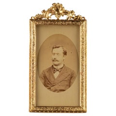 Antique Picture Frame, Louis XVI Style, France, Circa 1880, 5 x 10 cm