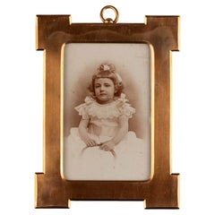 Marco antiguo de pared, Francia, Art Deco, 6 x 9 cm