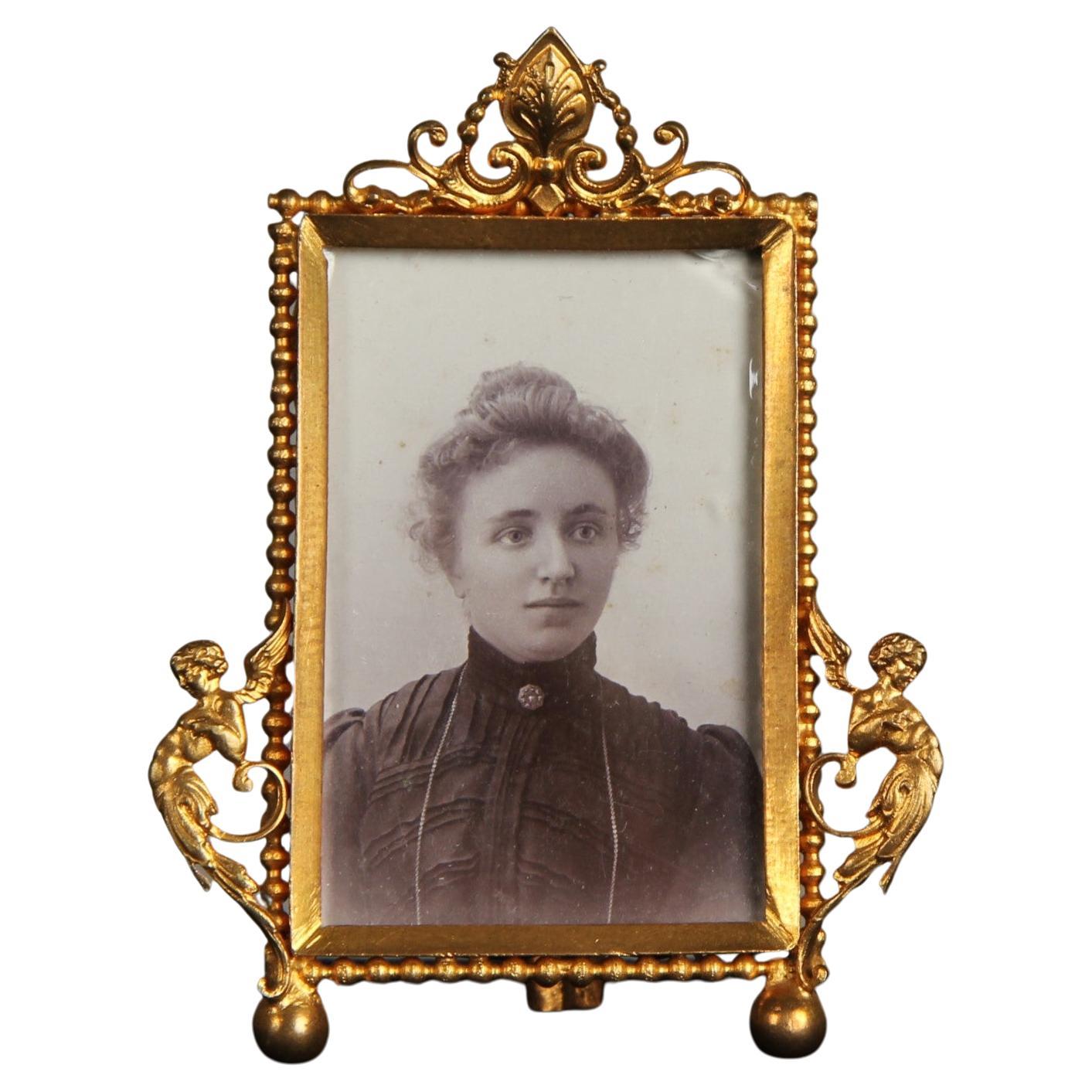 Marco antiguo, Marco de fotos, Francia, Circa 1880, 3 x 5 cm