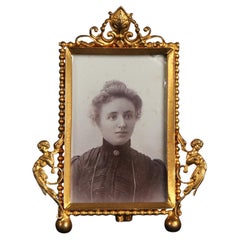 Marco antiguo, Marco de fotos, Francia, Circa 1880, 3 x 5 cm