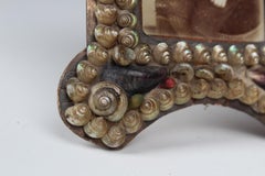 Antique Picture Frame, Seashells, Art Nouveau, France, 5 x 8 cm