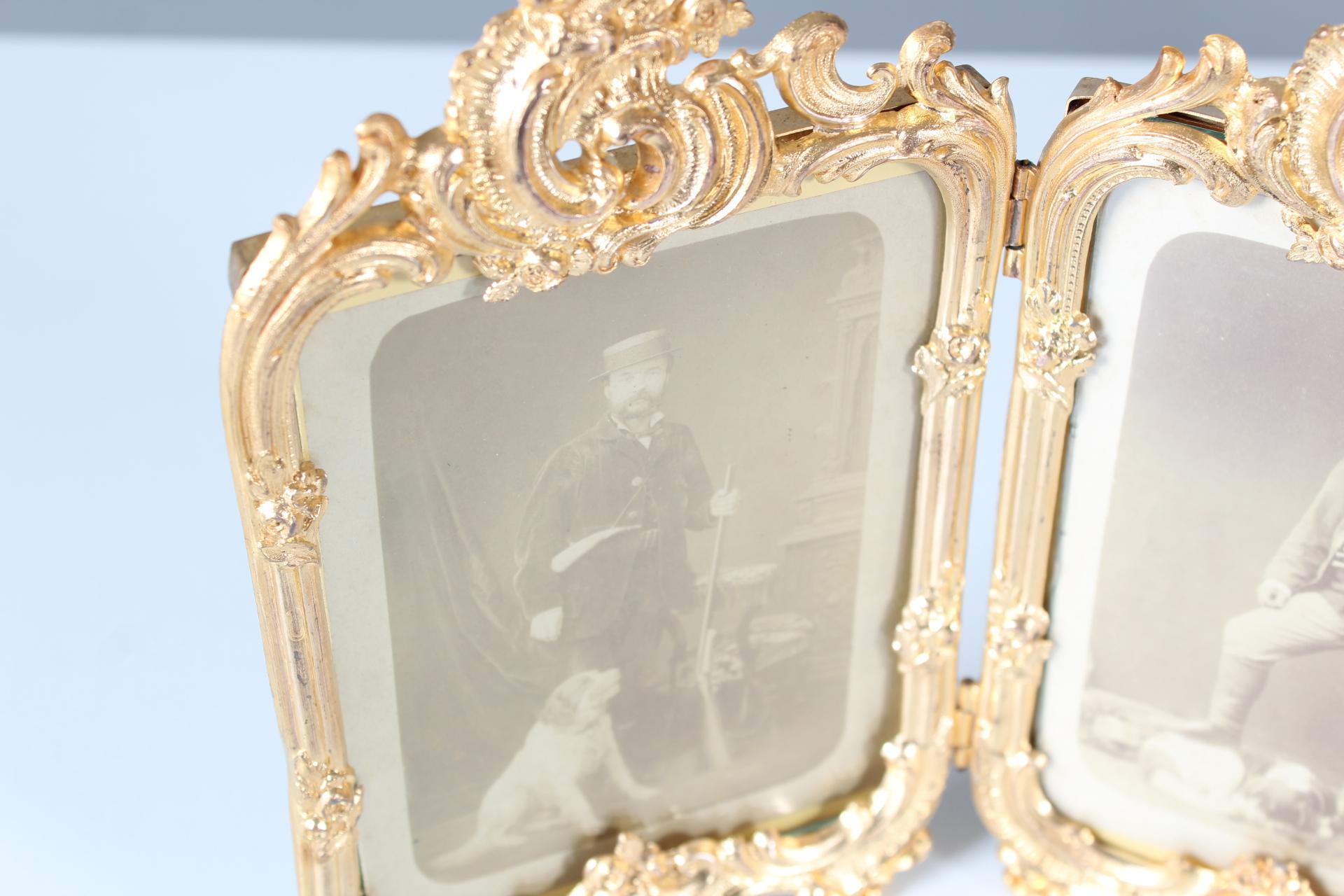 two sided glass picture frame