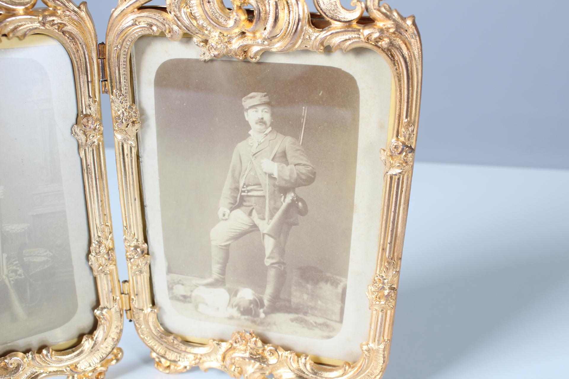 Late 19th Century Antique Picture Frame Two-Sided, Art Nouveau, Around 1900, Photo Frame