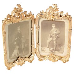 Used Picture Frame Two-Sided, Art Nouveau, Around 1900, Photo Frame