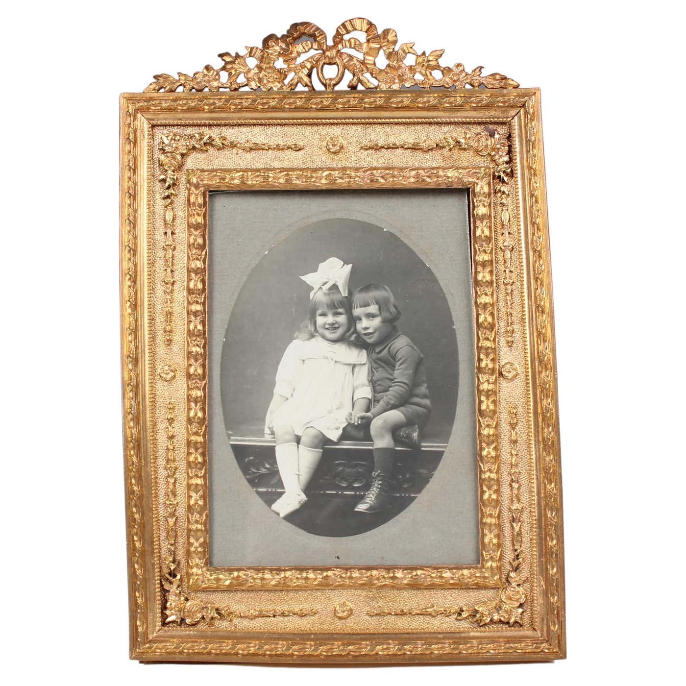 Antique Frame Antique Picture Frame, Victorian, Bronze Dorée, France, 1880s, 7 x 10 ...