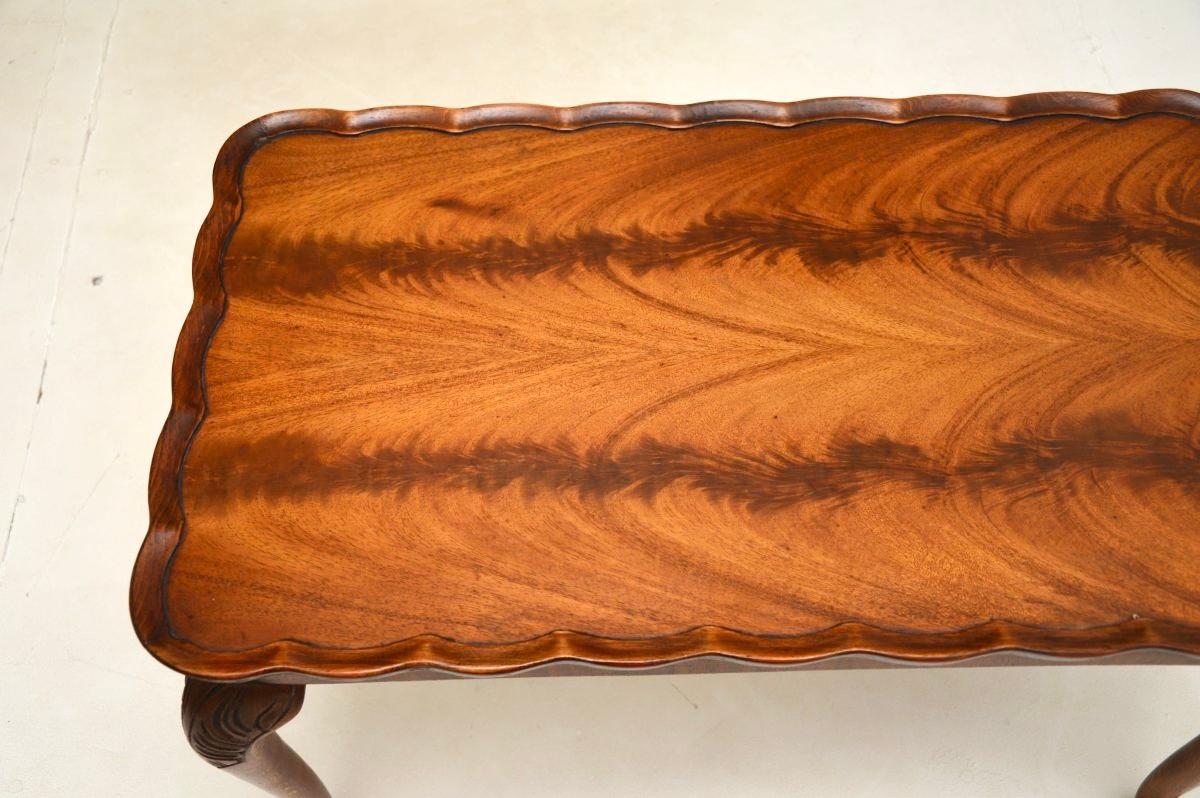 British Antique Pie Crust Coffee Table