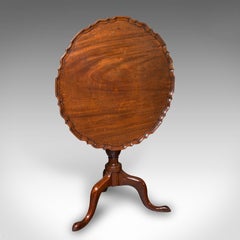 Antique Pie Crust Table, English, Tilt-Top, Games, Occasional, Georgian, C.1790