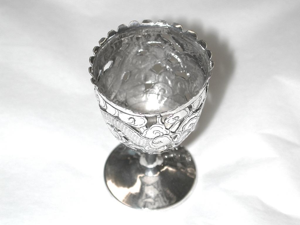 silver egg cups antique