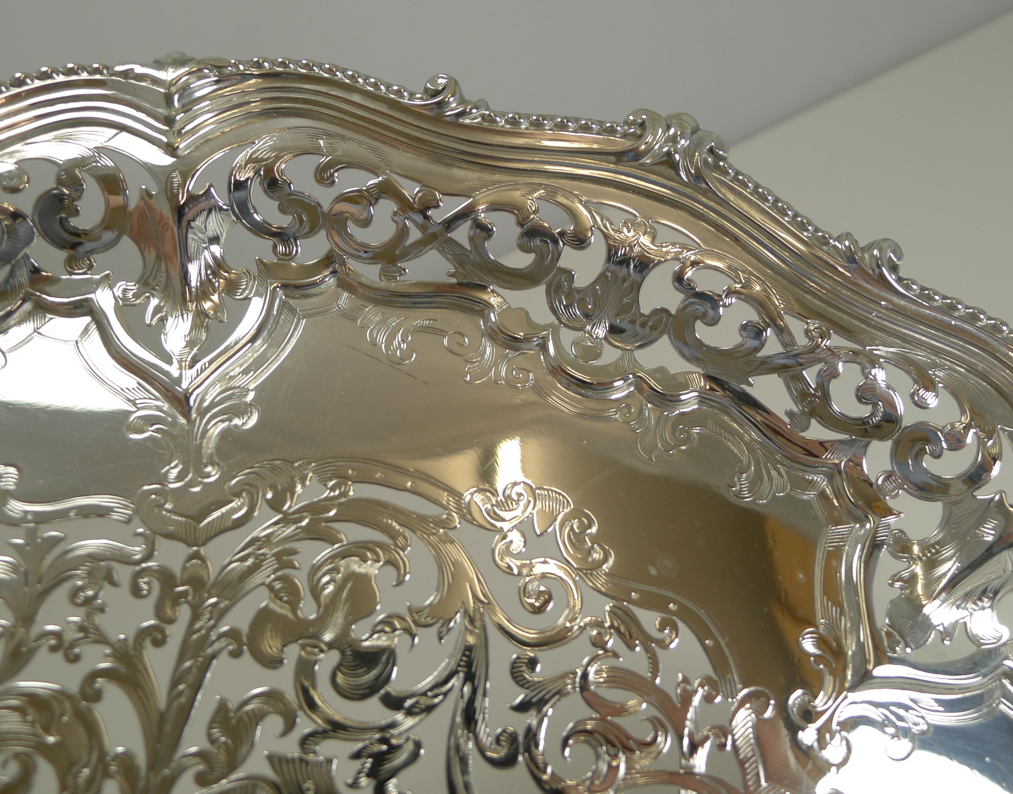 An exquisite and very fine silver plated 12