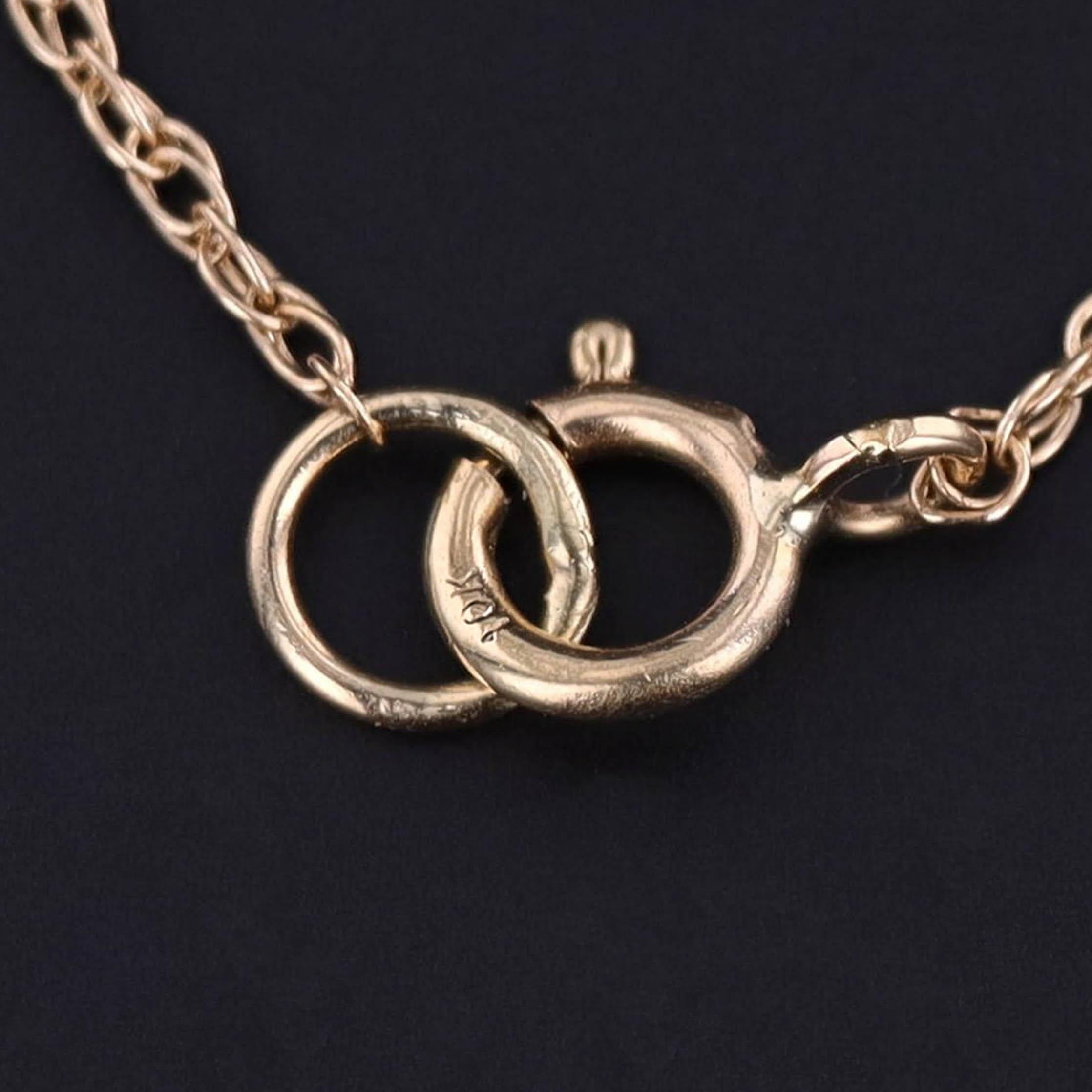 Collier papillon Pietra Dura antique en or 14k Bon état - En vente à Lewisburg, PA