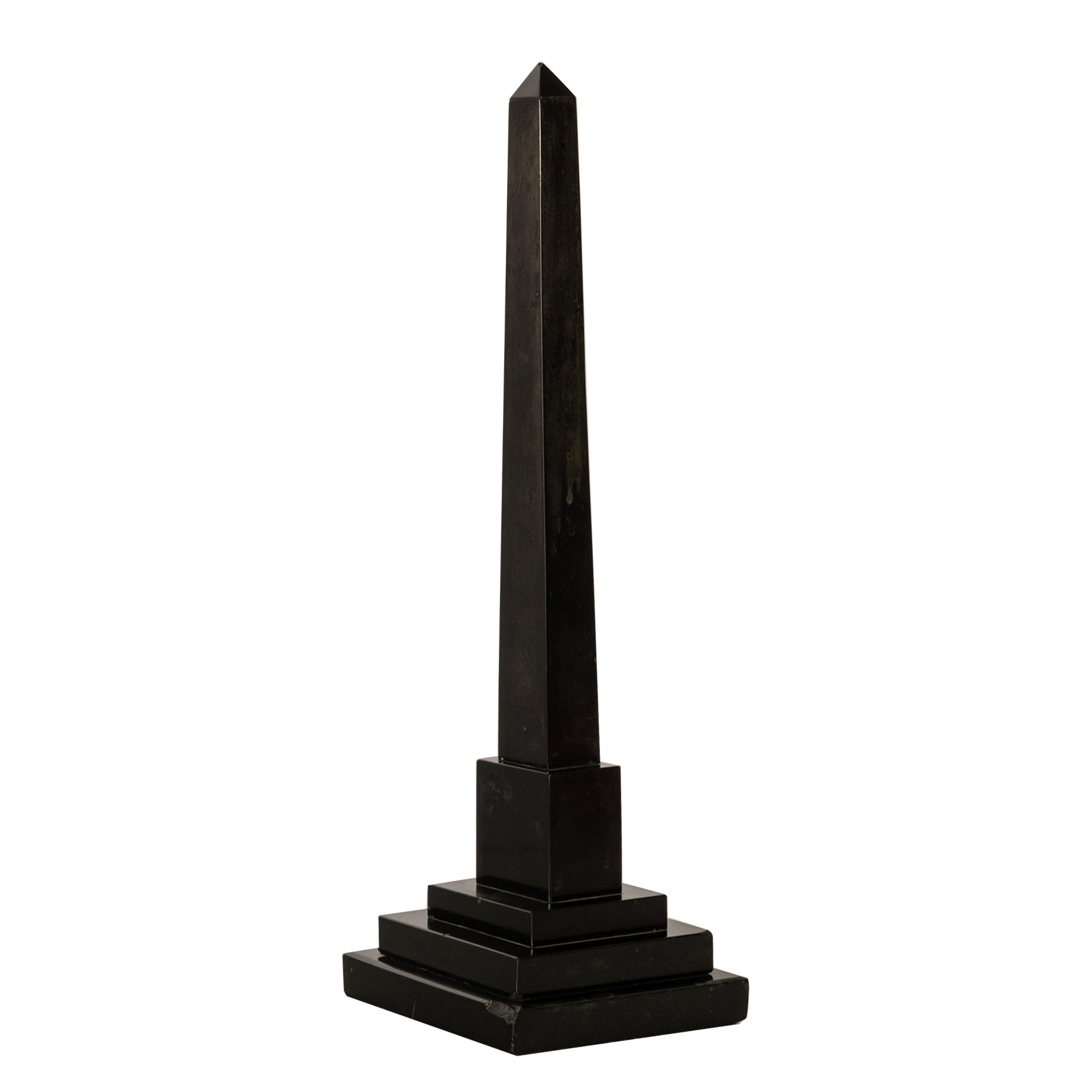 Agate Antique Pietra Dura Marble Ashford Desk Obelisk Thermometer Buxton Derbyshire For Sale
