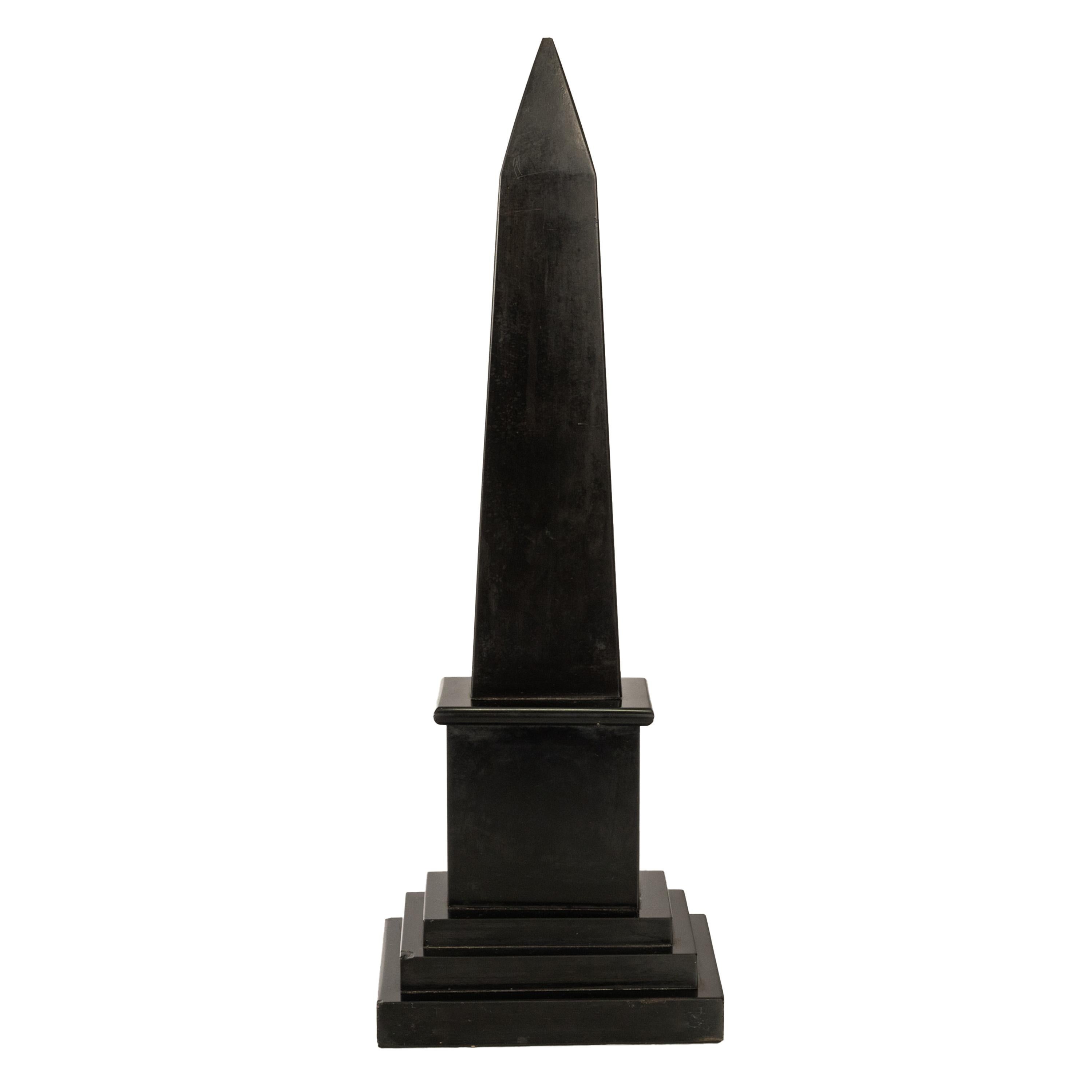 Mid-19th Century Antique Pietra Dura Marble Desk Obelisk Thermometer Ashford Blue John Derbyshire For Sale