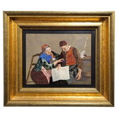 Antique Pietra Dura Plaque attributed to Giovanni Montelatici, Florence, c. 1910