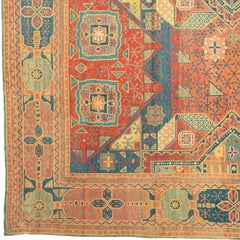 Antique Pile French Aubusson Rug