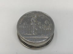 Antique Pill box Jernegan Medal 1736