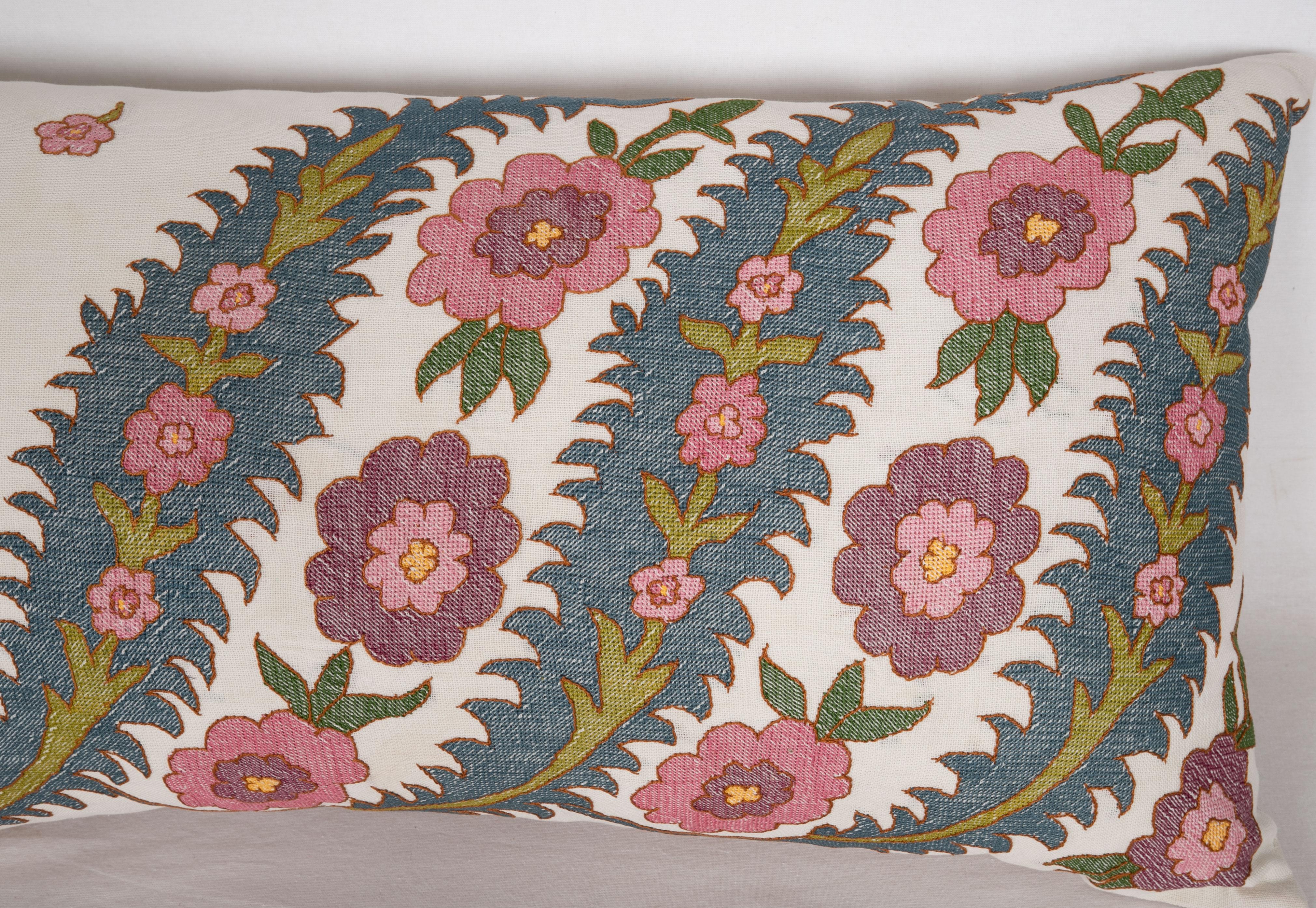 Suzani Antique Pillow Case Fashioned from an Eastern European Embroidery
