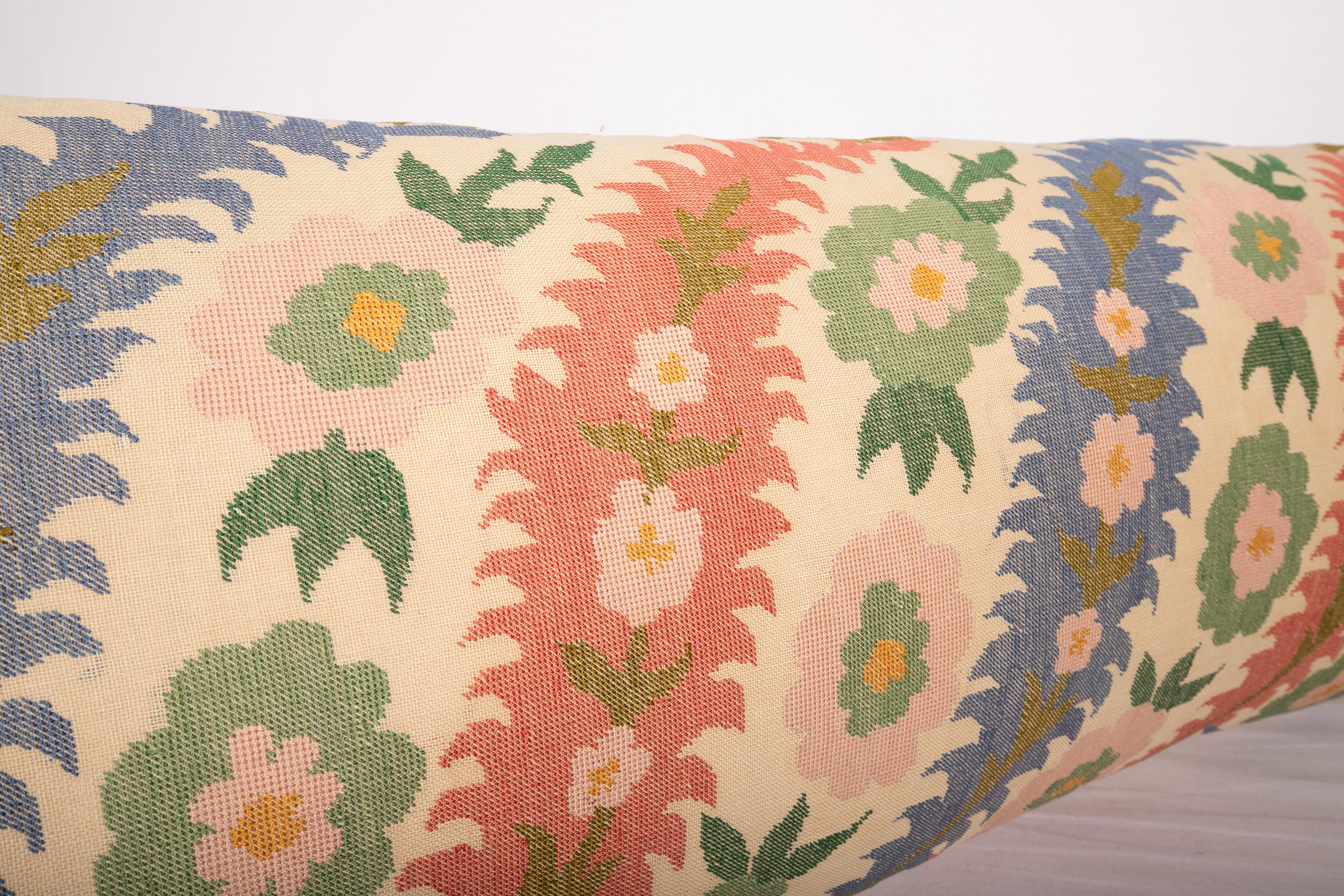 20th Century Antique Pillow Case Made from an Eastern European, Greek Embroidery For Sale
