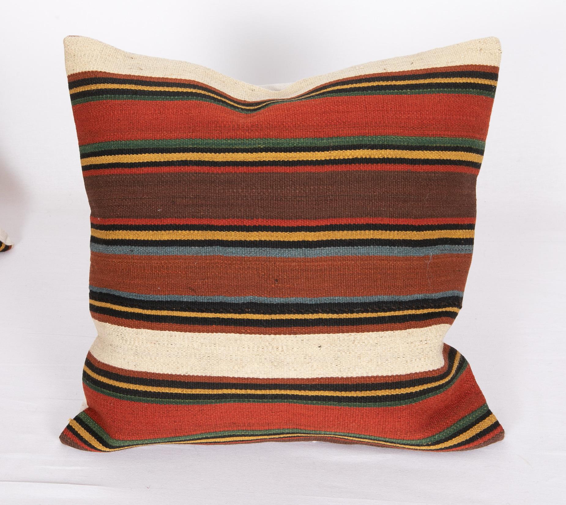 19th Century Antique Pillow Cases Made from a South Caucasian Kilim, Late 19th C