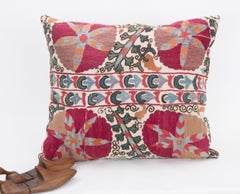 Antique pillow cover Made from a 19th C. Suzani Fragment