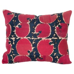 Antique pillow cover Made from a 19th C. Suzani Fragment
