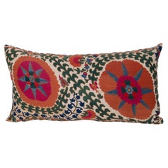Antique pillow Cover Made from a 19th C. Suzani Fragment