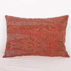 Antique Pillow Cover Made from a European Wool Paisley Shawl, L 19th/ E, 20th C