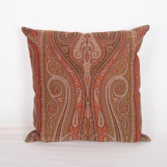Antique Pillow Cover made from a European Wool Paisley Shawl, L 19th/ E.20th C