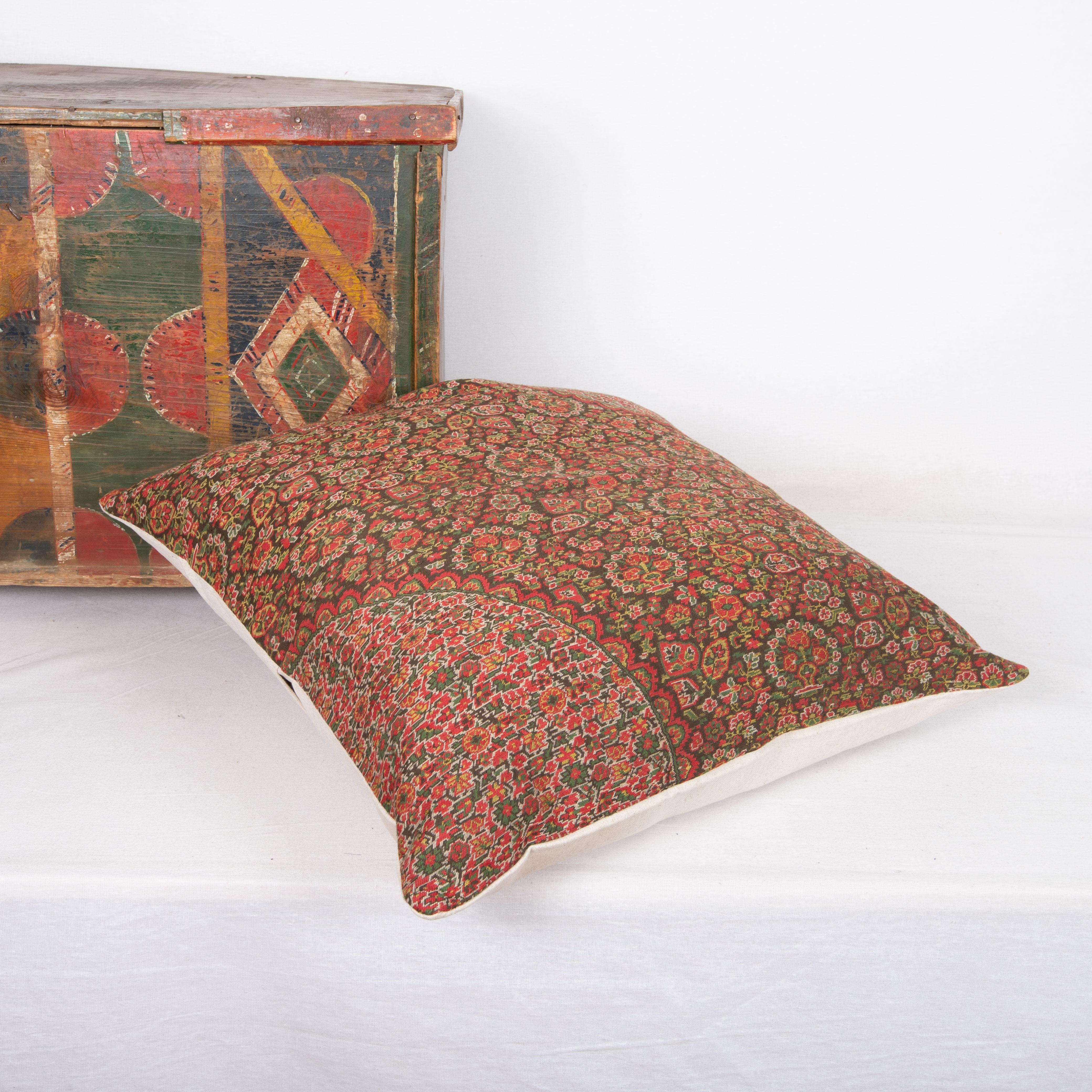 Antique Pillow Cover Made from a European Wool Paisley Shawl, L 19th/ E.20th C. For Sale 2