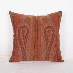 Antique  Pillow Cover made from a European Wool Paisley Shawl, L 19th/ E.20th