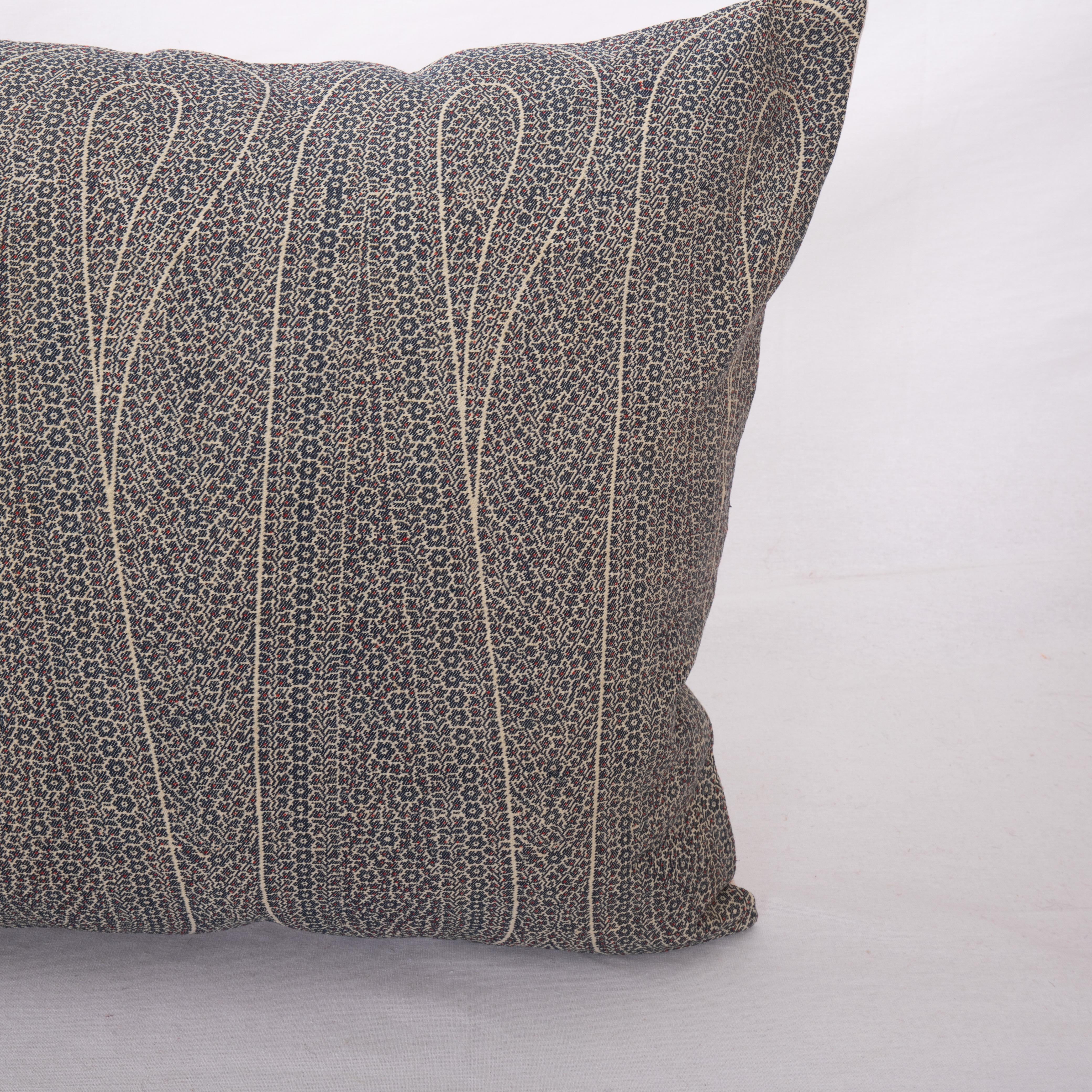 Woven Antique Pillow Cover made from a European Wool Paisley Shawl, L 19th/ E.20th For Sale