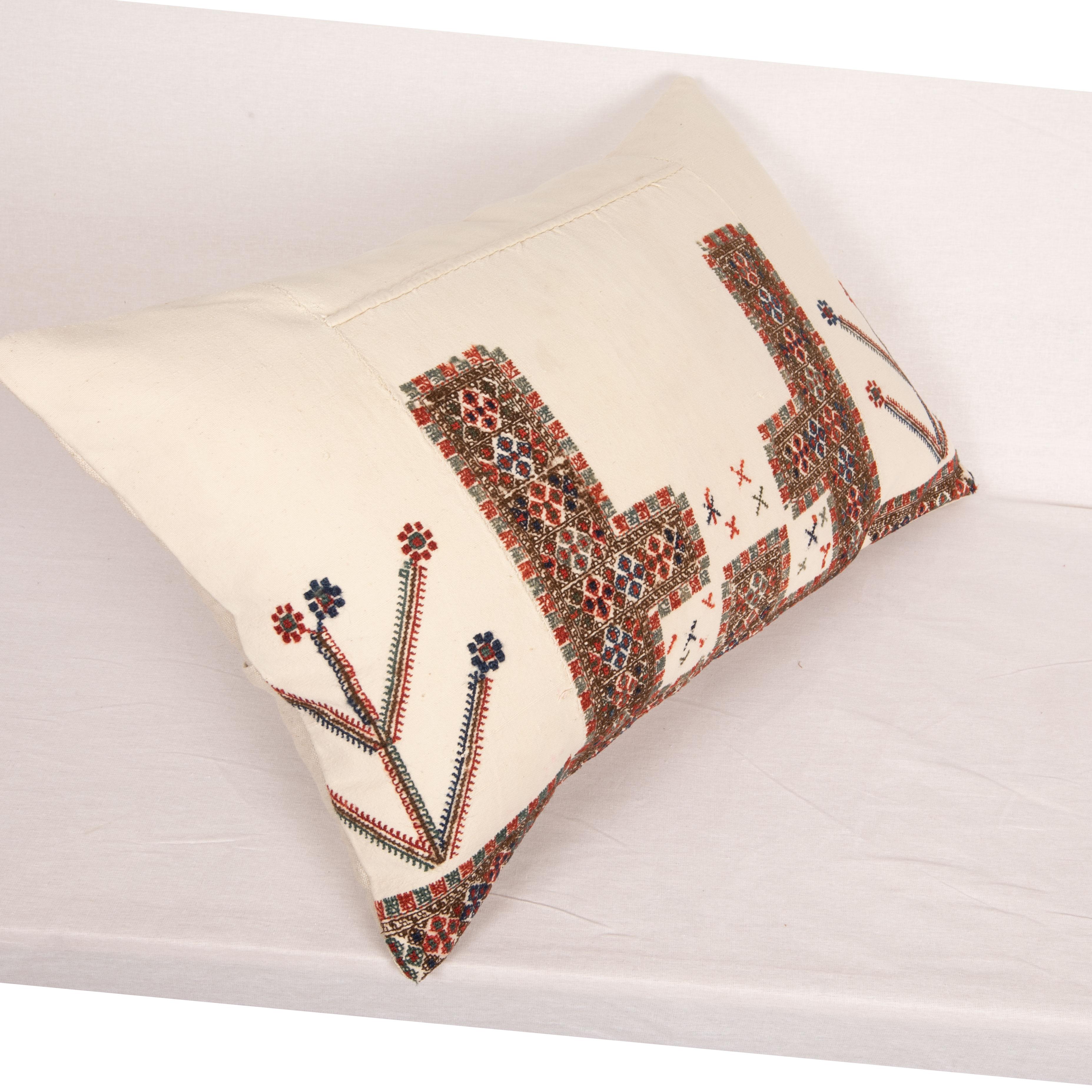Antique Pillow Cover Made from an Eastern European Dress Front, Early 20th C 1