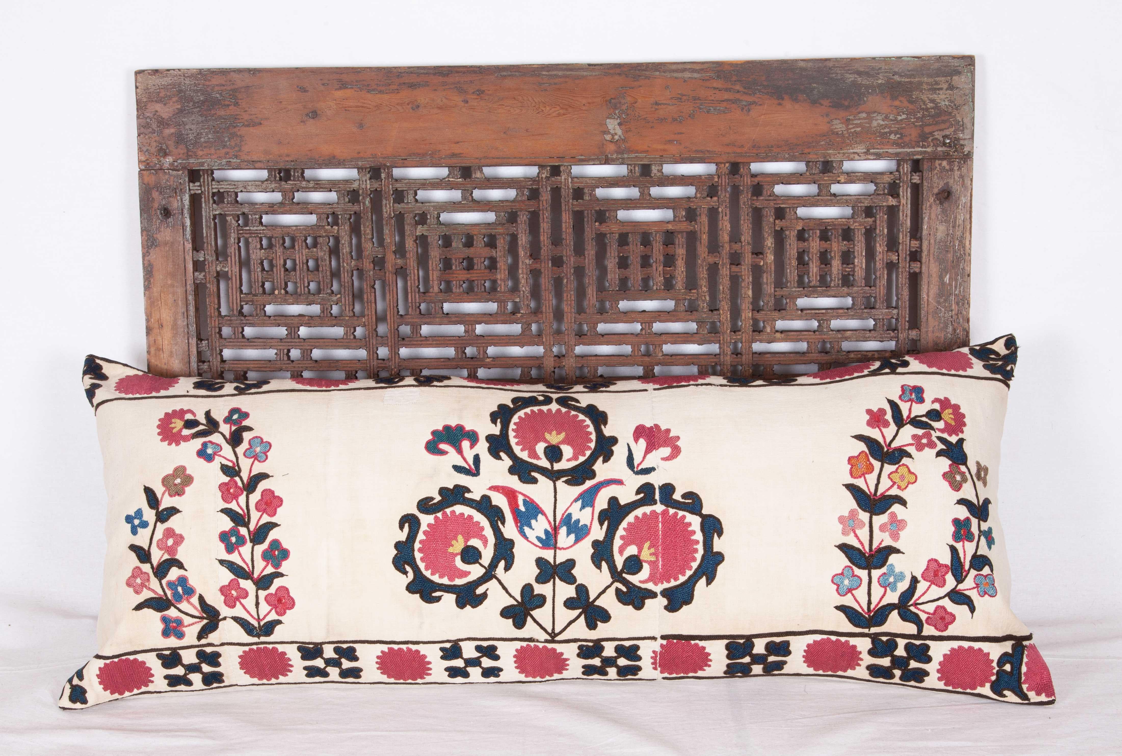 Antique Pillow Made from 19th Century Tashkent Suzani 1