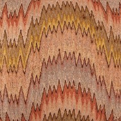 Antique Pillow Made from a 18th-19th Century Italian Bargello Flame Stitch