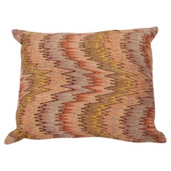 Antique Pillow Made from a 18th-19th Century Italian Bargello Flame Stitch