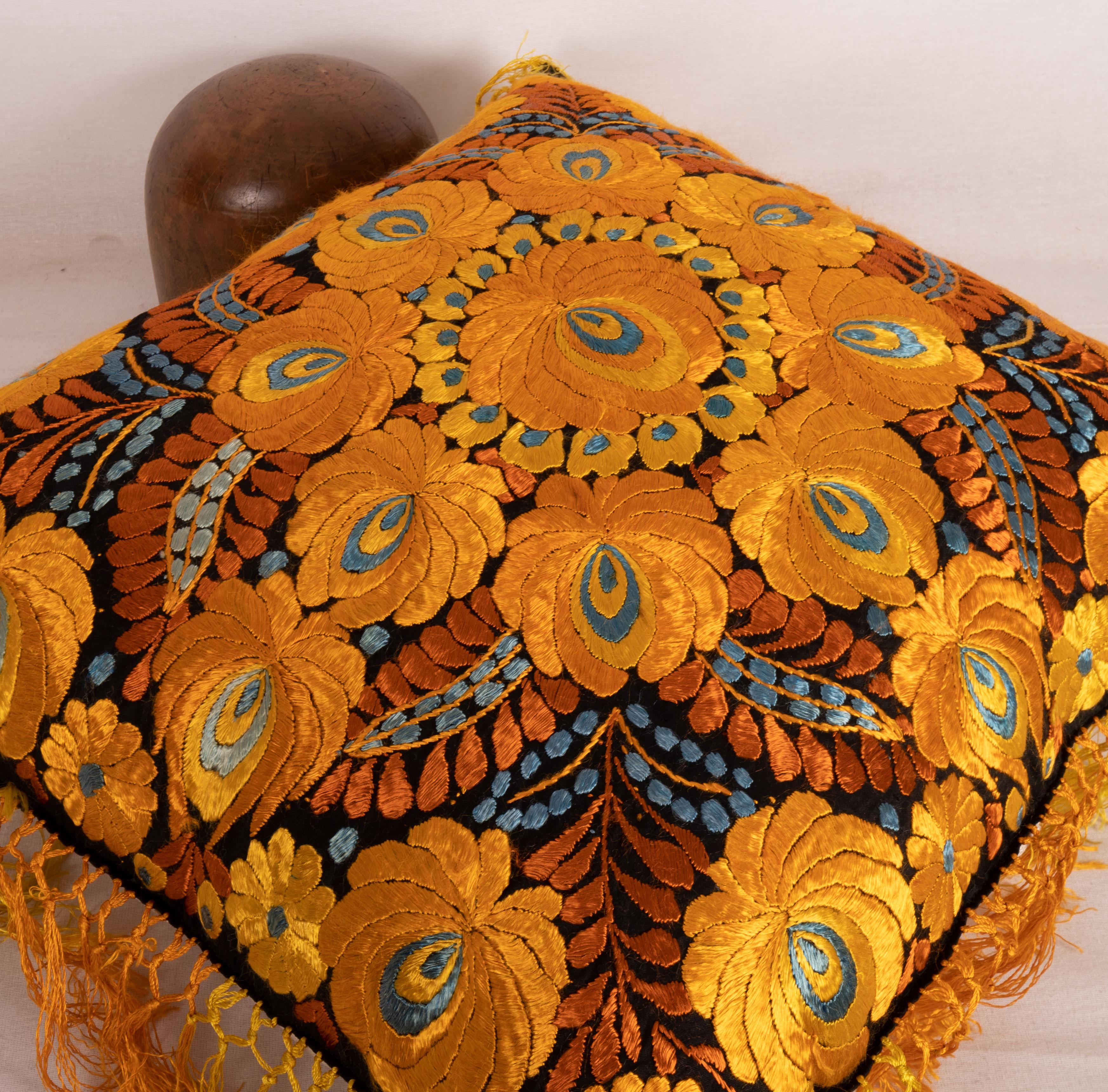 20th Century Antique Pillow Made Out of an Hungarian Matyo Embroidery, 1st Half 20th C.