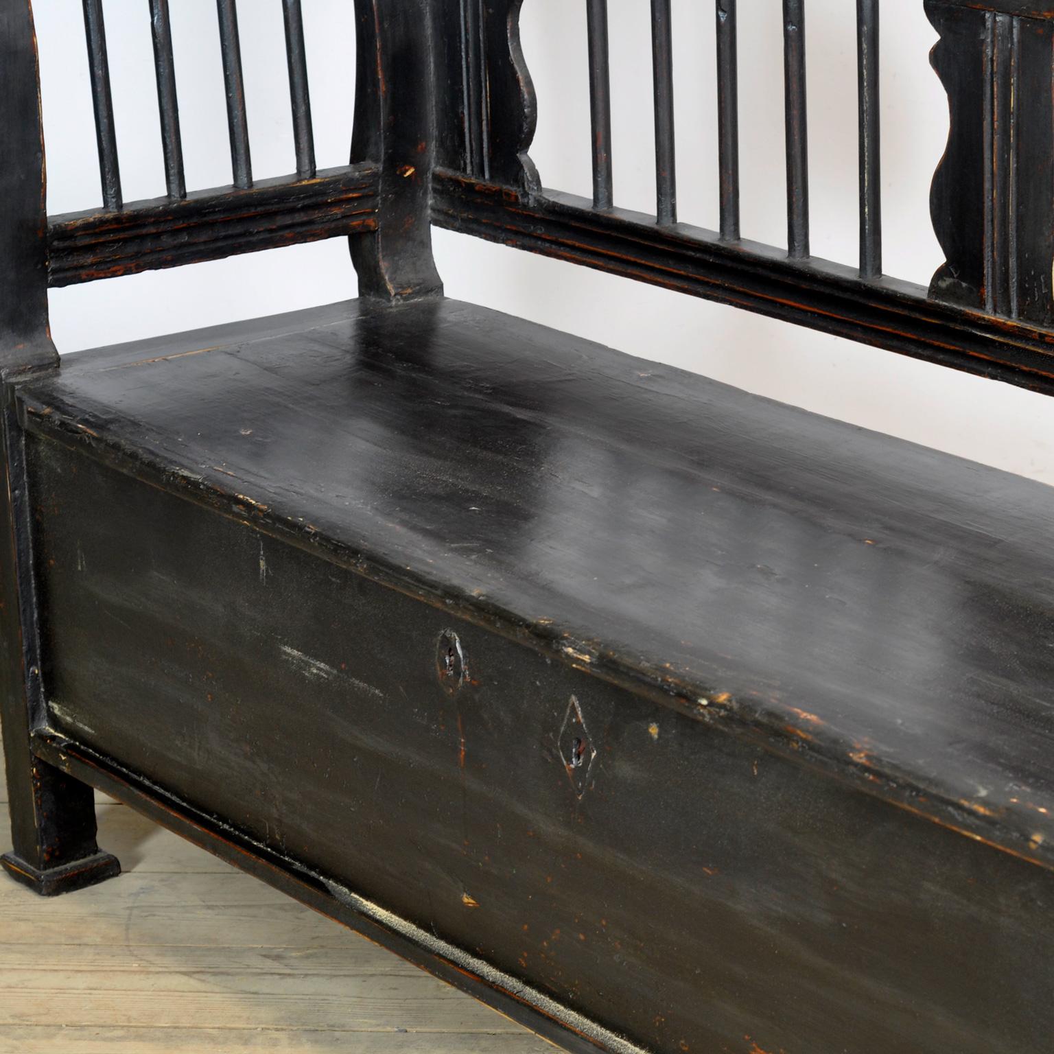 Banc antique en pin, années 1900 en vente 2