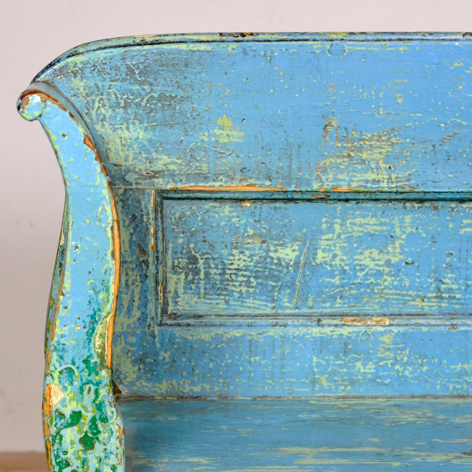 Banc en pin ancien, années 1900 en vente 3