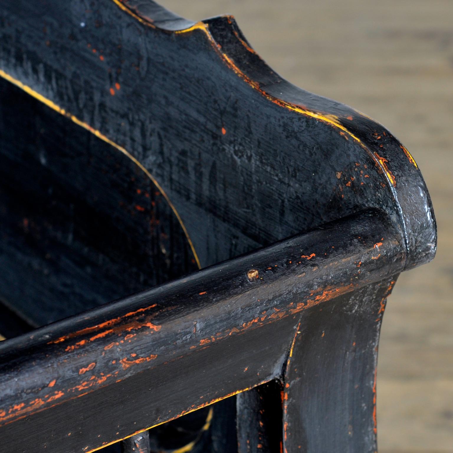 Banc en pin ancien, années 1900 en vente 3