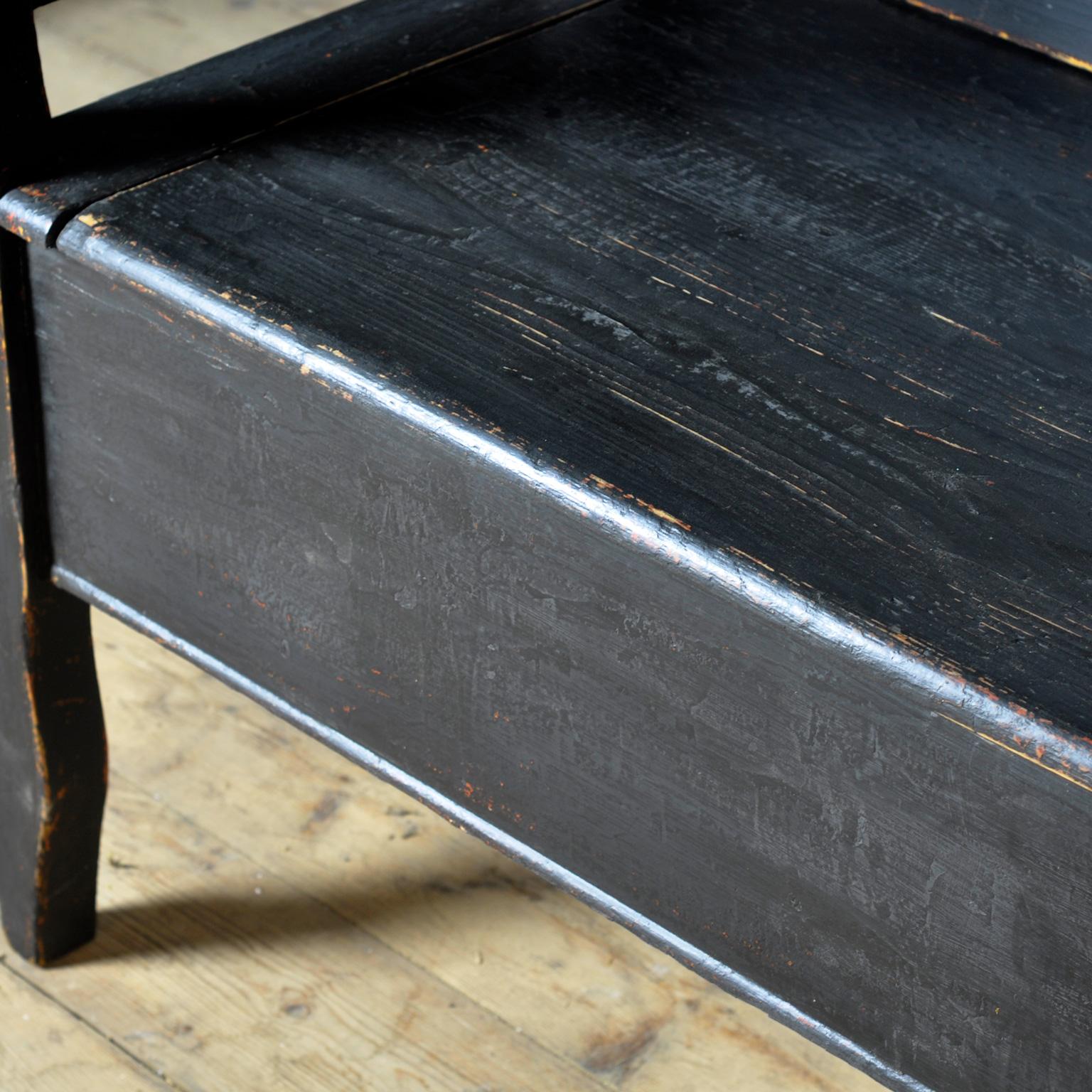 Banc en pin ancien, années 1900 en vente 4