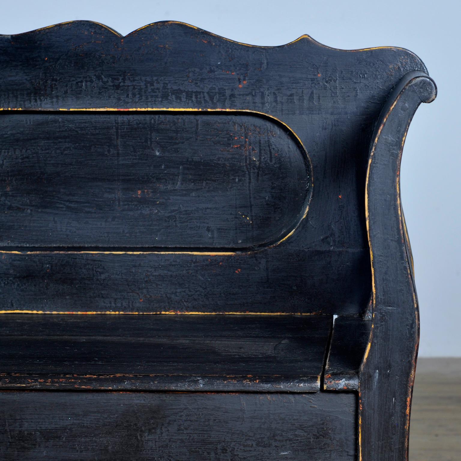 Banc en pin ancien, années 1900 en vente 5