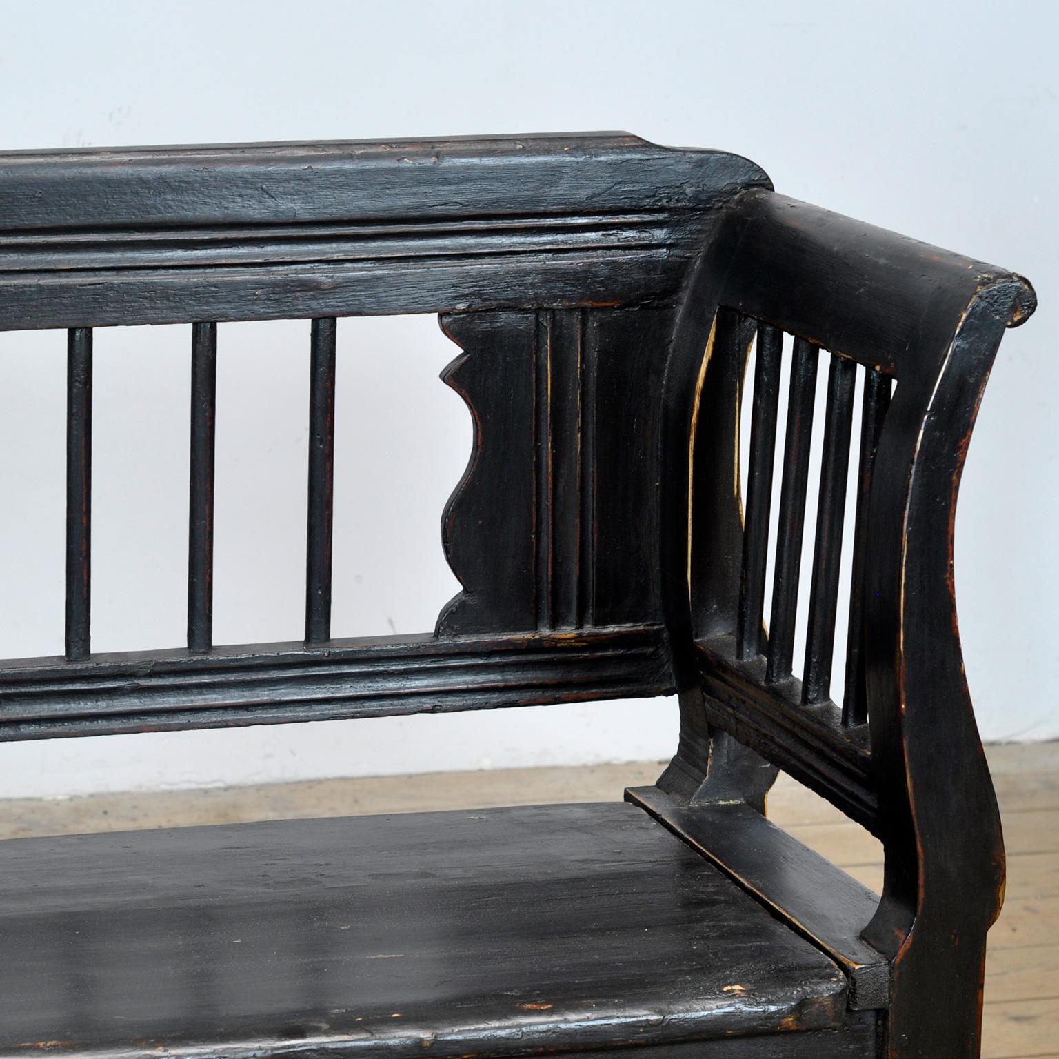 Banc antique en pin, années 1900 en vente 6
