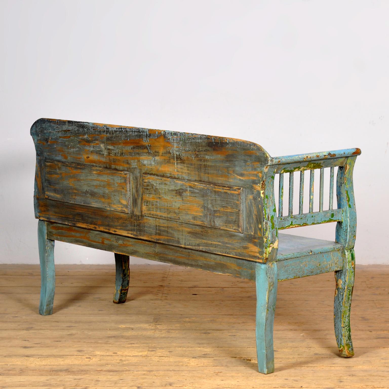 Banc en pin ancien, années 1900 en vente 7