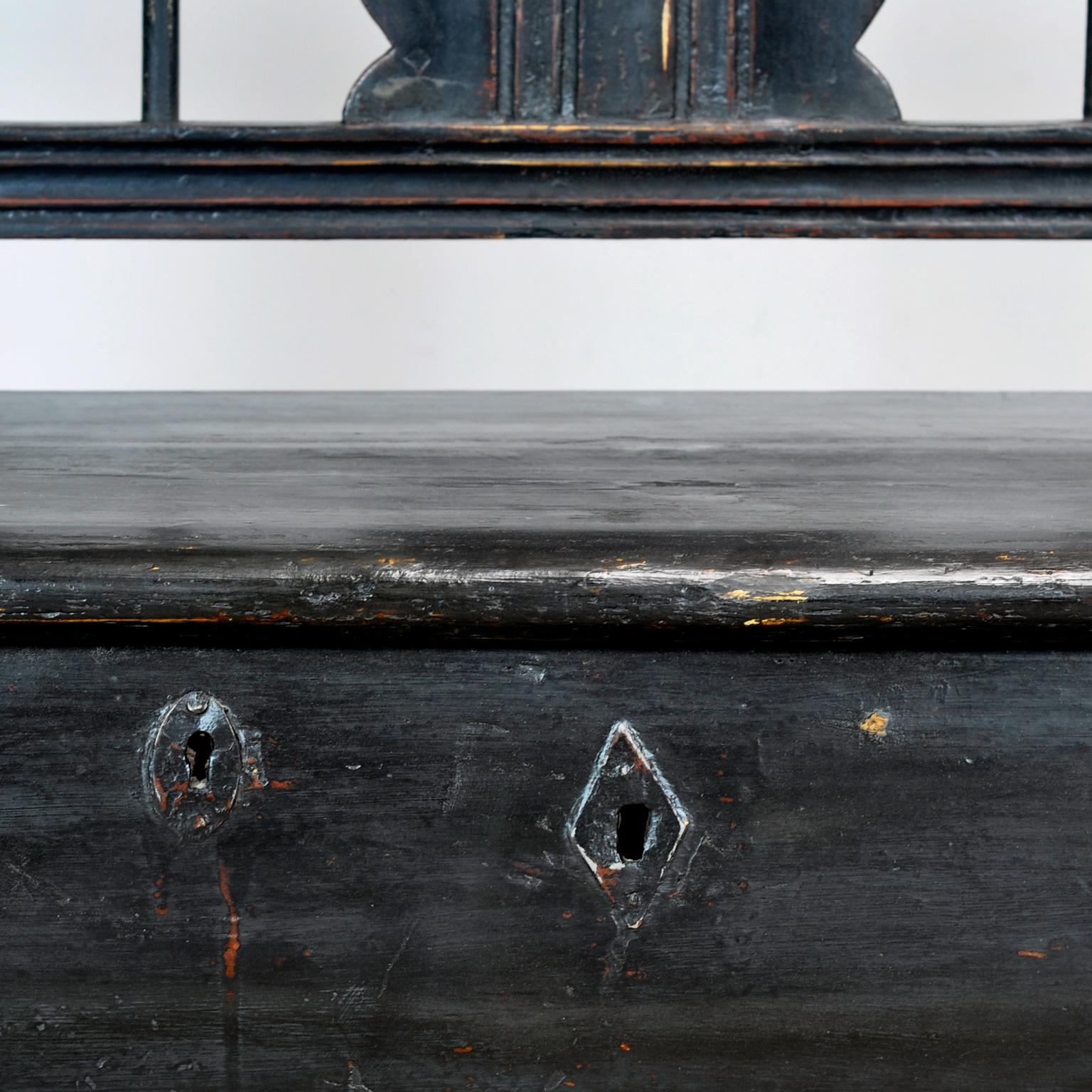 Banc antique en pin, années 1900 en vente 8