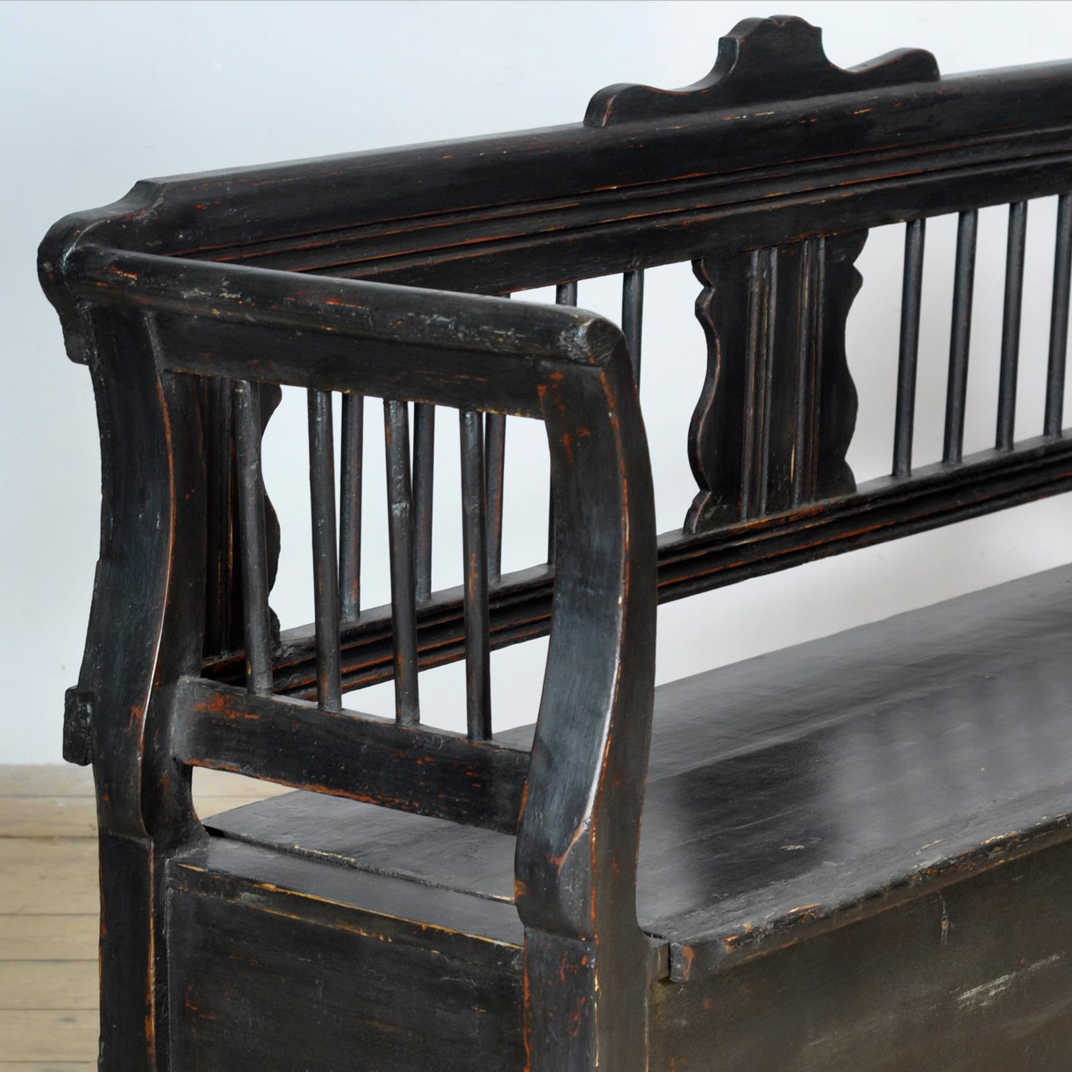Banc antique en pin, années 1900 en vente 9