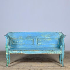 antique pine bench, 1900s